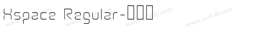 Xspace Regular字体转换